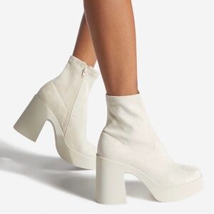 Women’s Cream Pegah Block Platform Boots